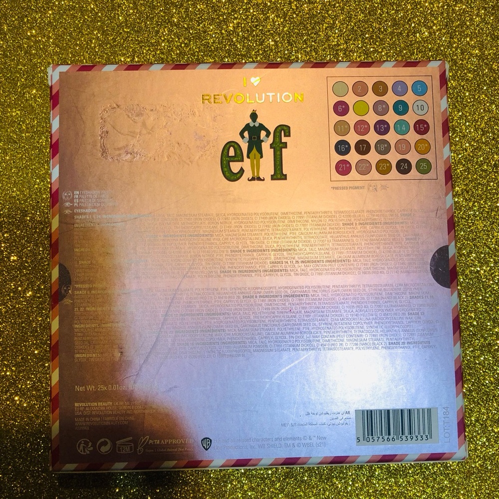 BNIB- Sealed! I ❤️ Revolution X ELF I’m a cotton headed ninny muggins Eyeshadow - Picture 2 of 4